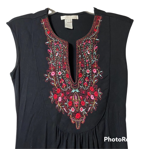 Design History Embroidered Short Dress Size Small - Picture 2 of 6